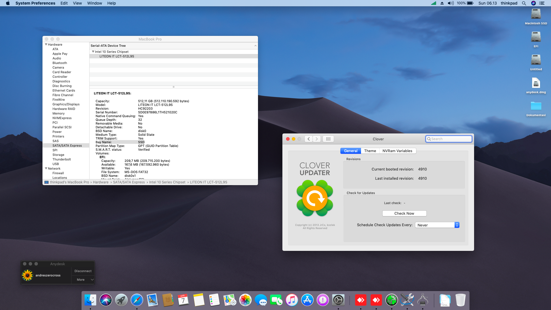Lenovo Thinkpad X260 [Intel HD 520 + PS2 Interface] 5